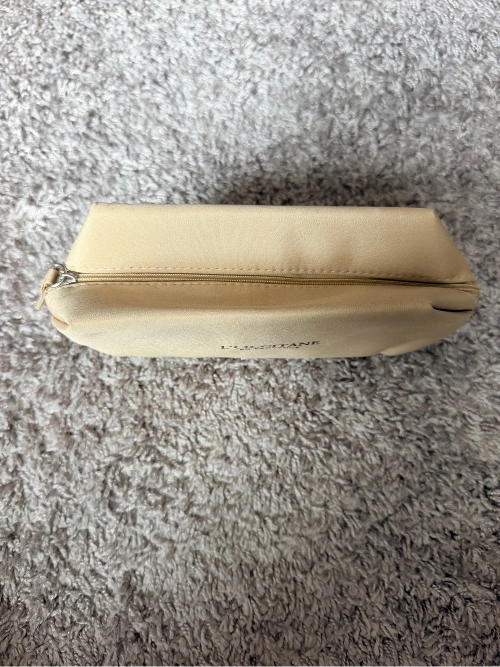 L'OCCITANE Pale Beige Travel Cosmetic Pouch